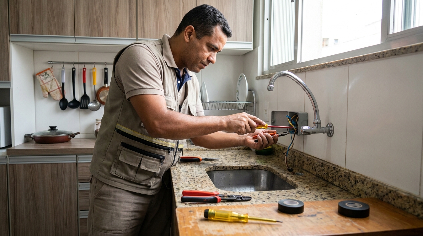 Instalação em Cozinha ou Área Gourmet em João Pessoa‑PB